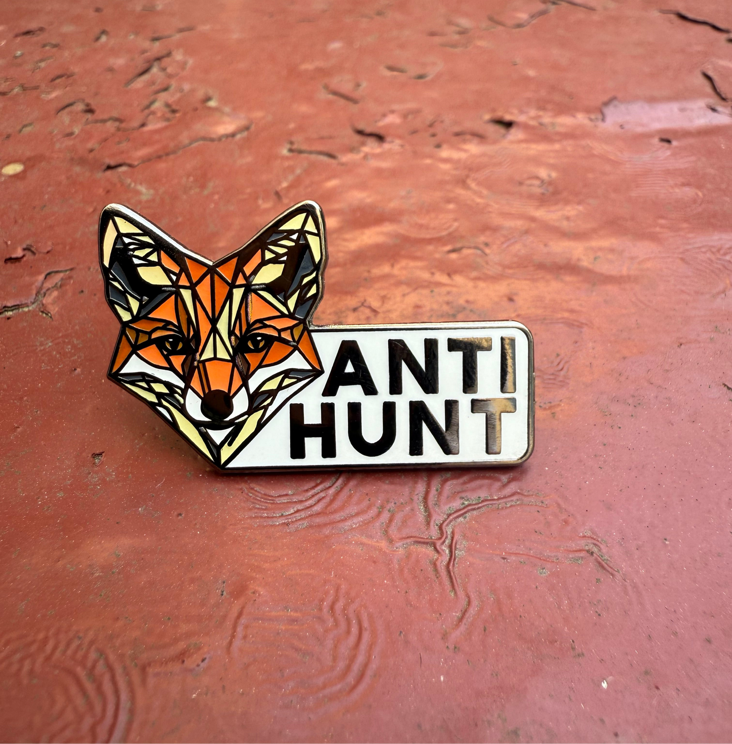 Anti Hunt Pin Badge
