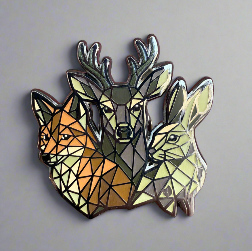 Fox, Hare and Deer badge