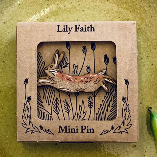 Hare Mini Pin Badge