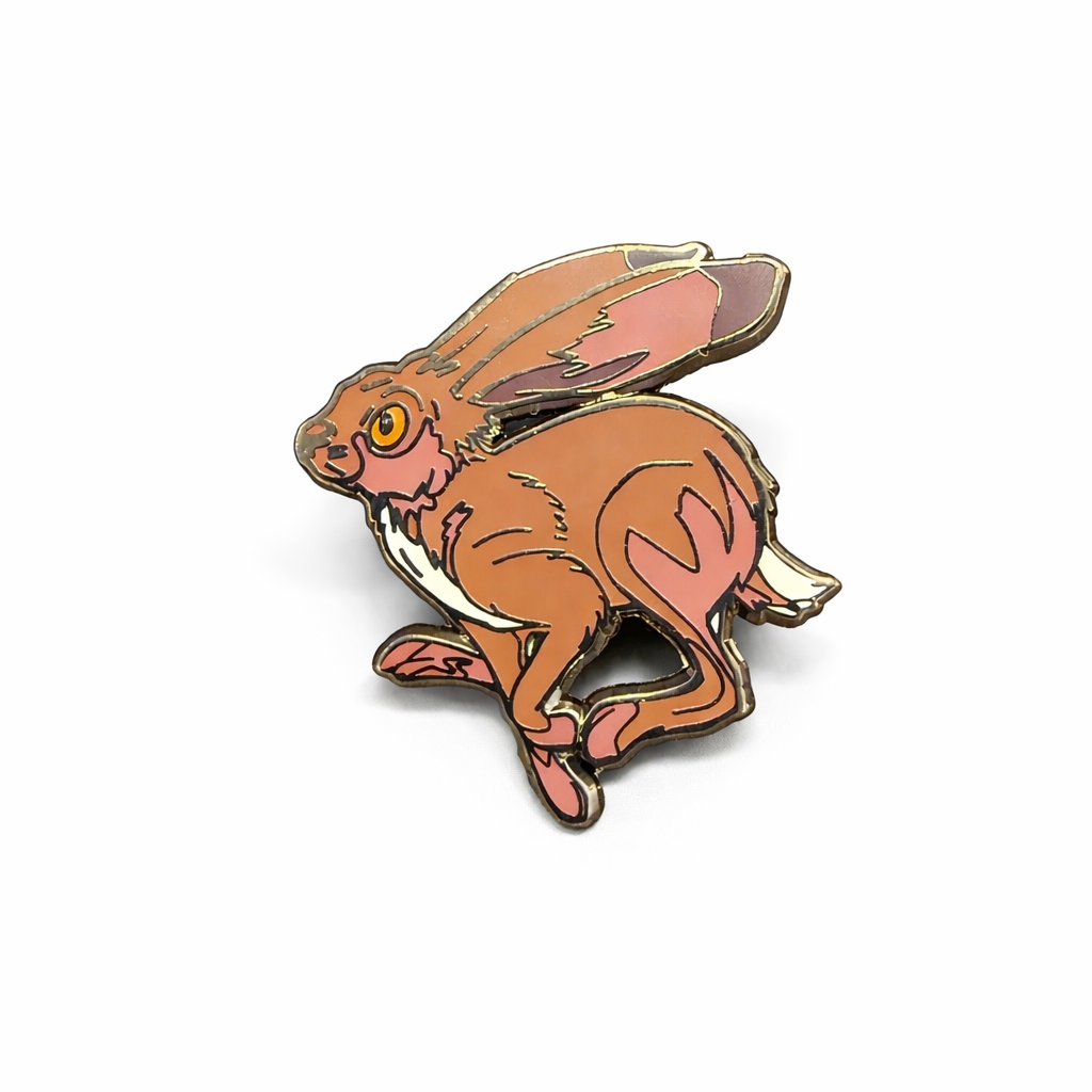 Limited Edition Hare Pin Badge