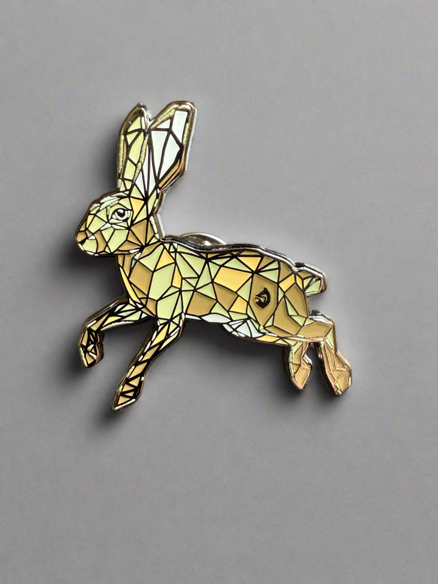 Hare Pin Badge