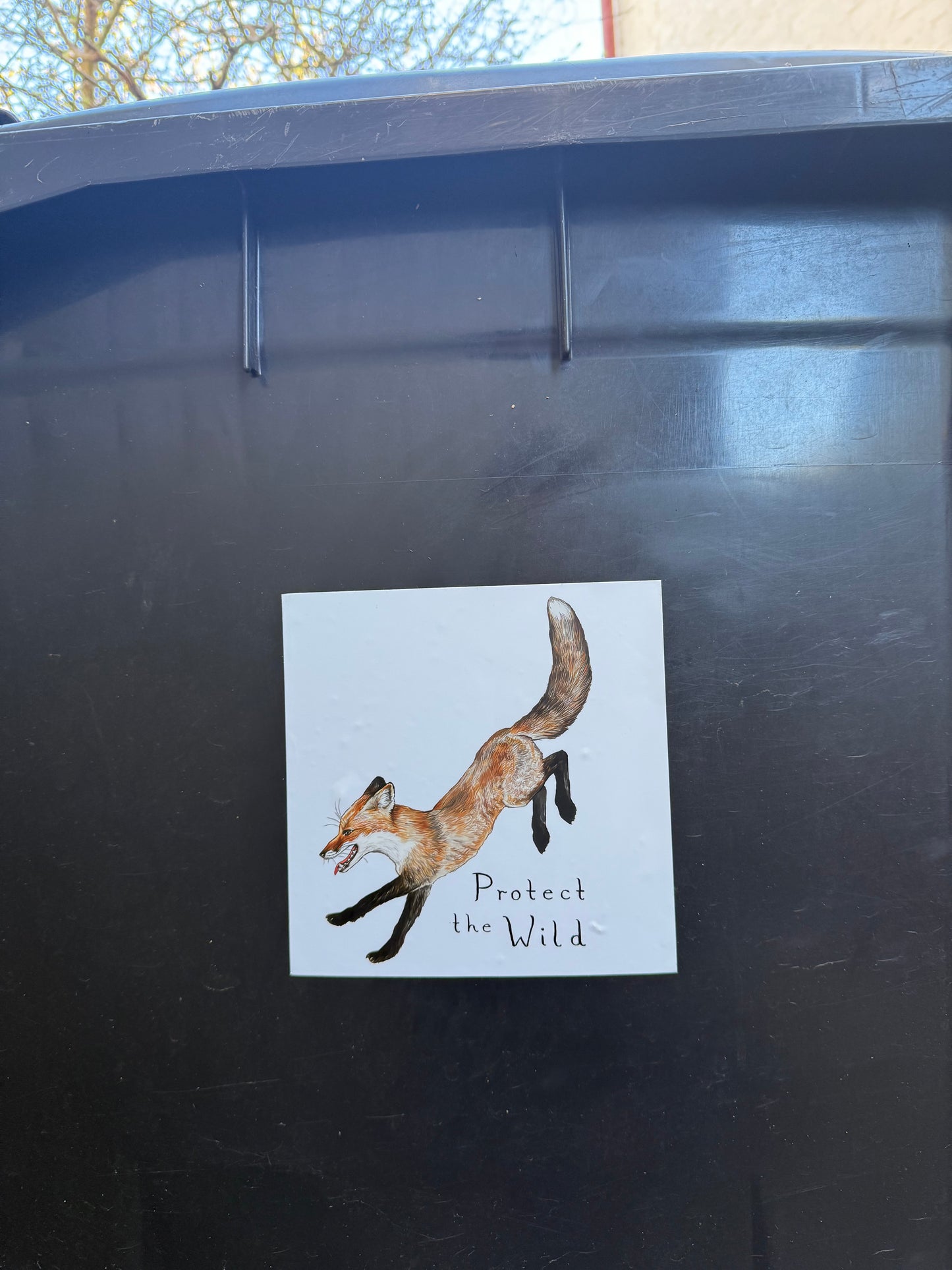 Protect the Wild Wheelie Bin Sticker