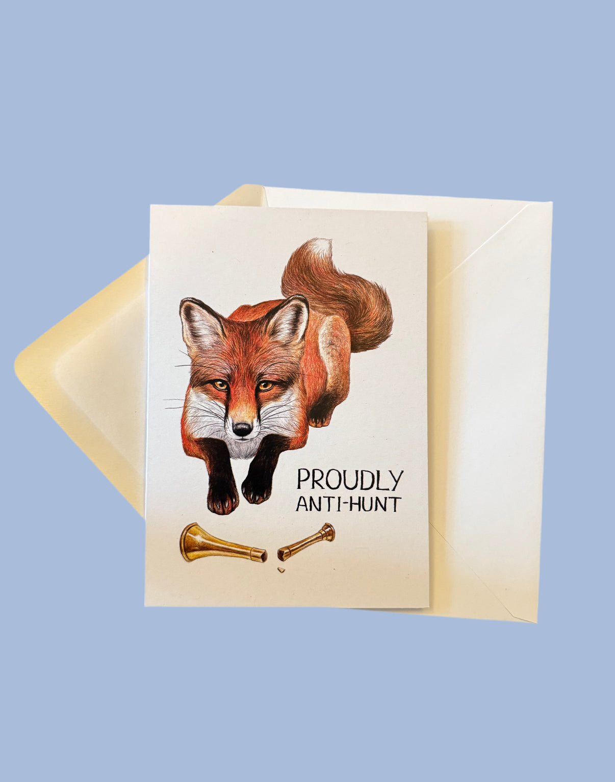 Proudly Anti-hunt Greetings Card