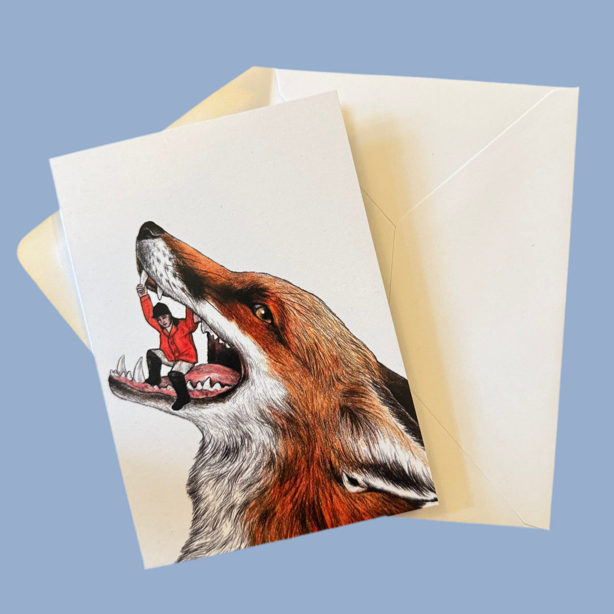 Foxes Revenge Blank Greetings Card