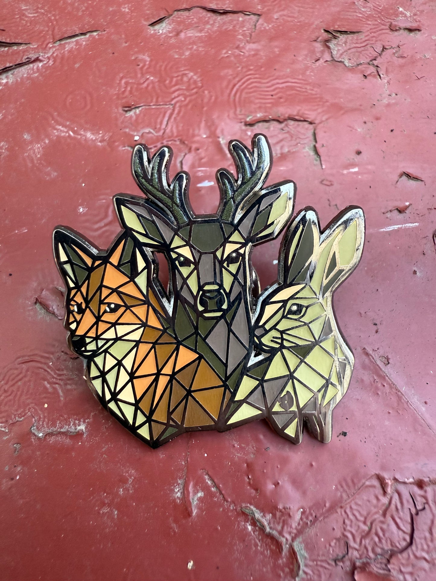 Fox, Hare and Deer badge