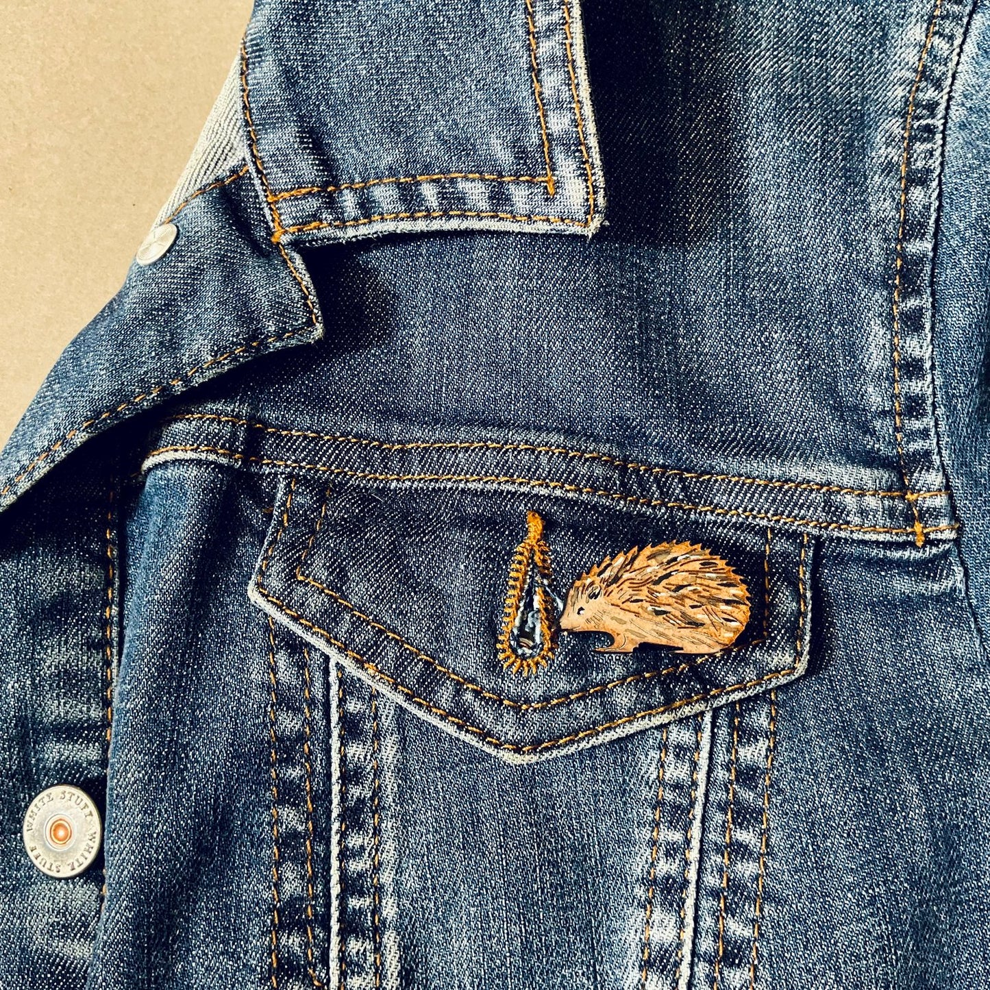 Hedgehog Mini Pin Badge