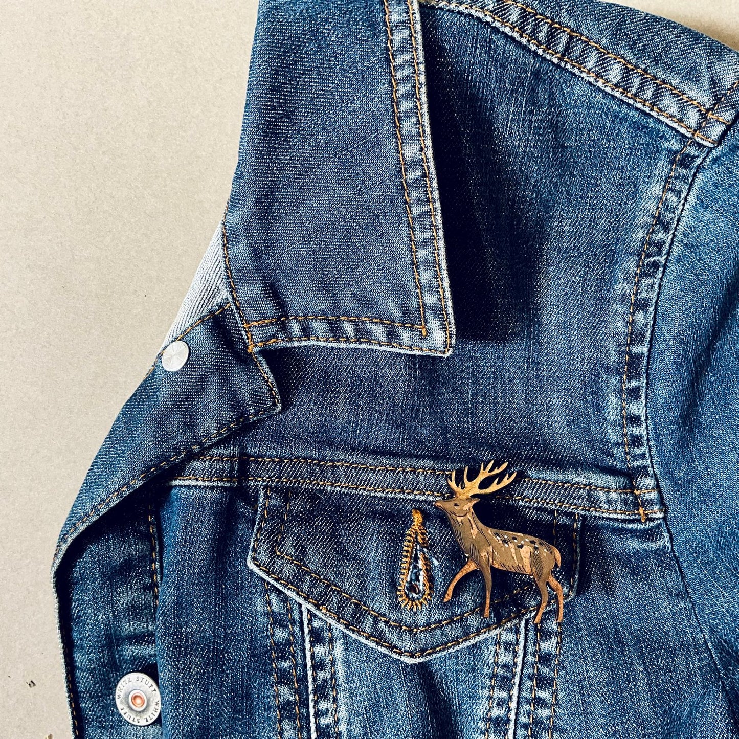 Stag Mini Pin Badge
