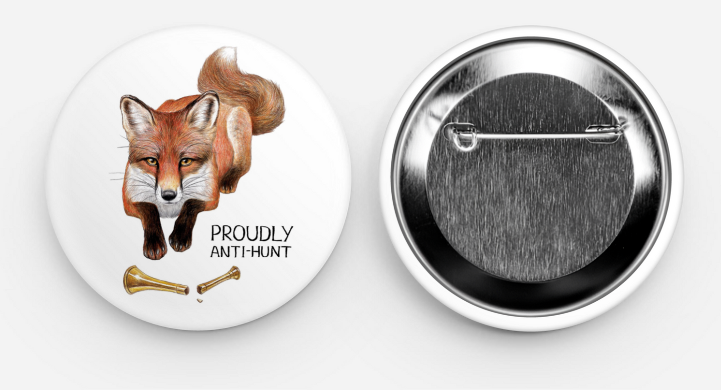Anti-hunt Pin Badge Set