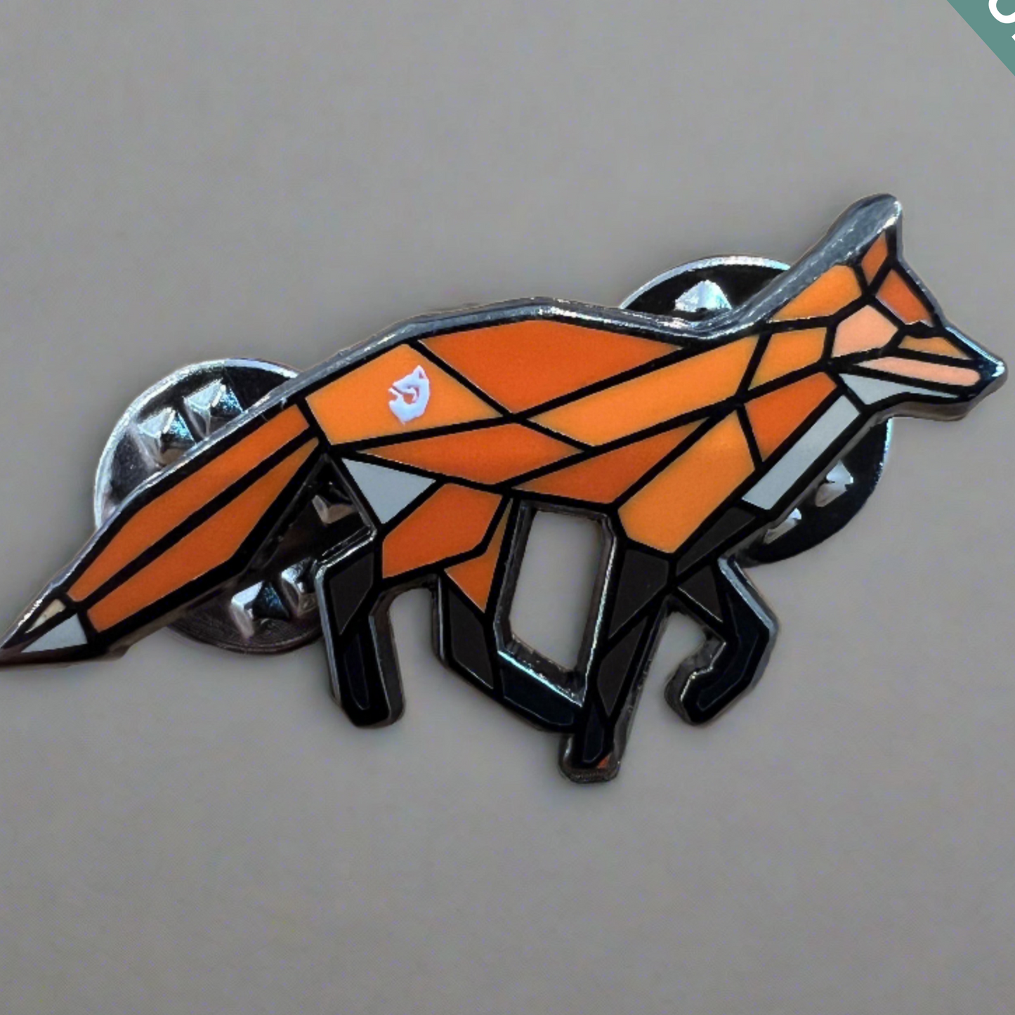 Walking Fox Pin Badge