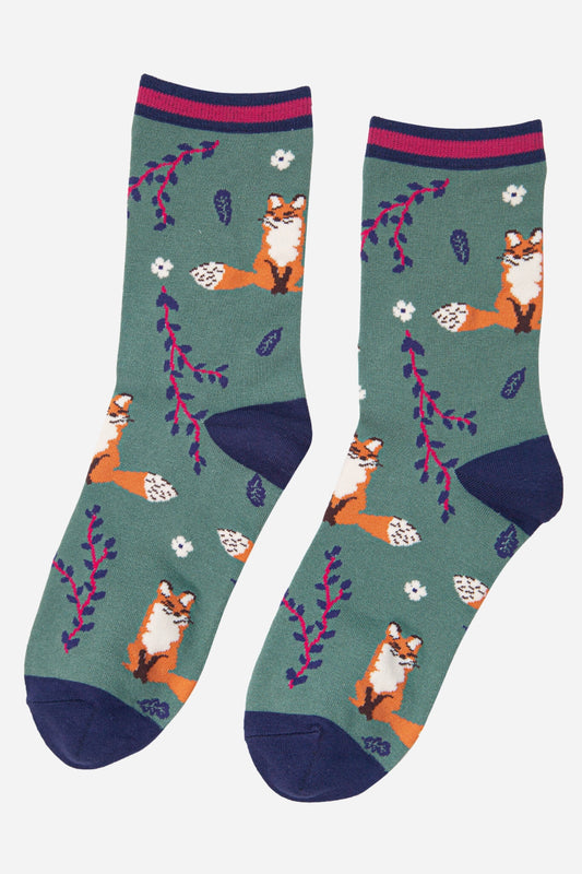 Women's Fox Ankle Socks