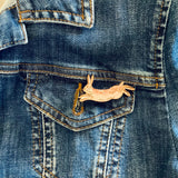 Hare Mini Pin Badge