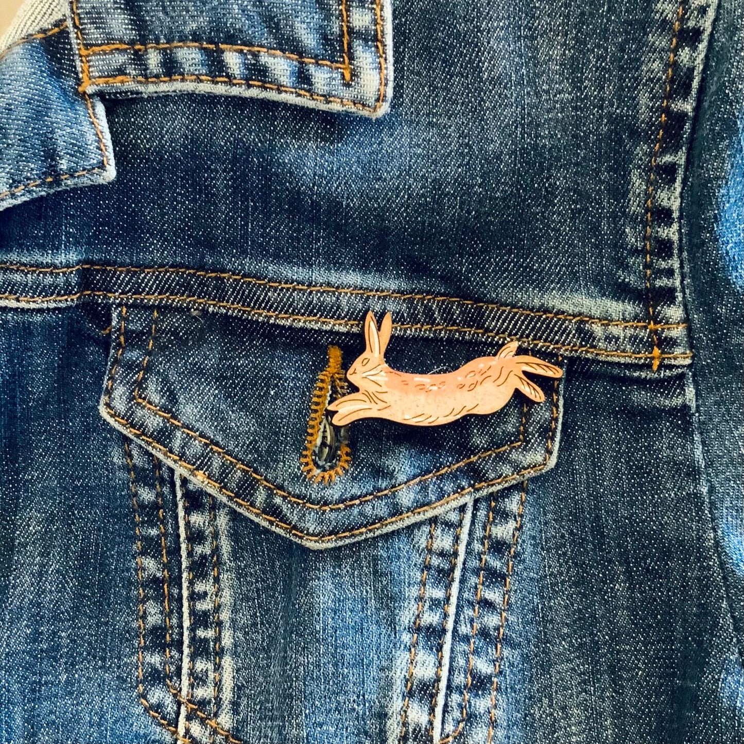 Hare Mini Pin Badge