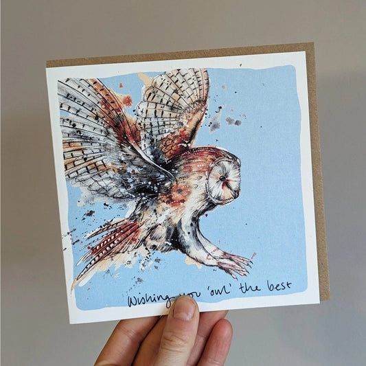 Wishing You Owl the Best' Owl Occasion Card