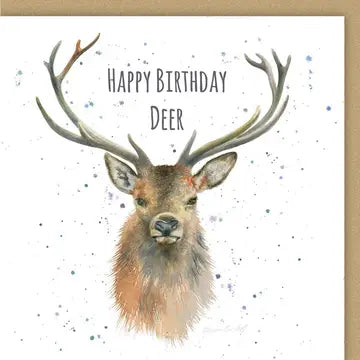 Stag Happy Birthday card