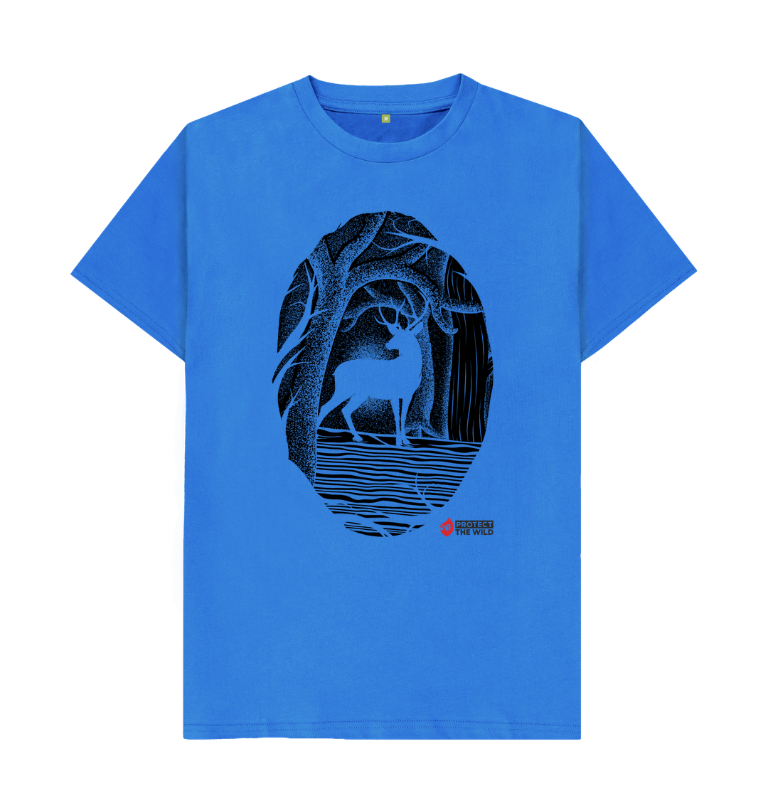 Bright Blue Stag Eco T-Shirt