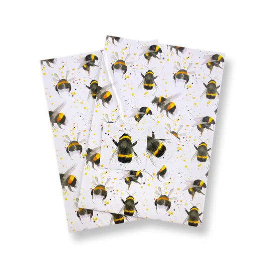 Bee  recycled wrapping paper