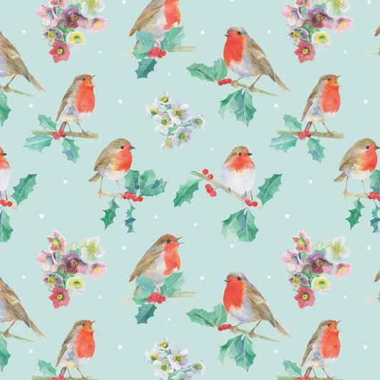 Robin recyclable wrapping paper