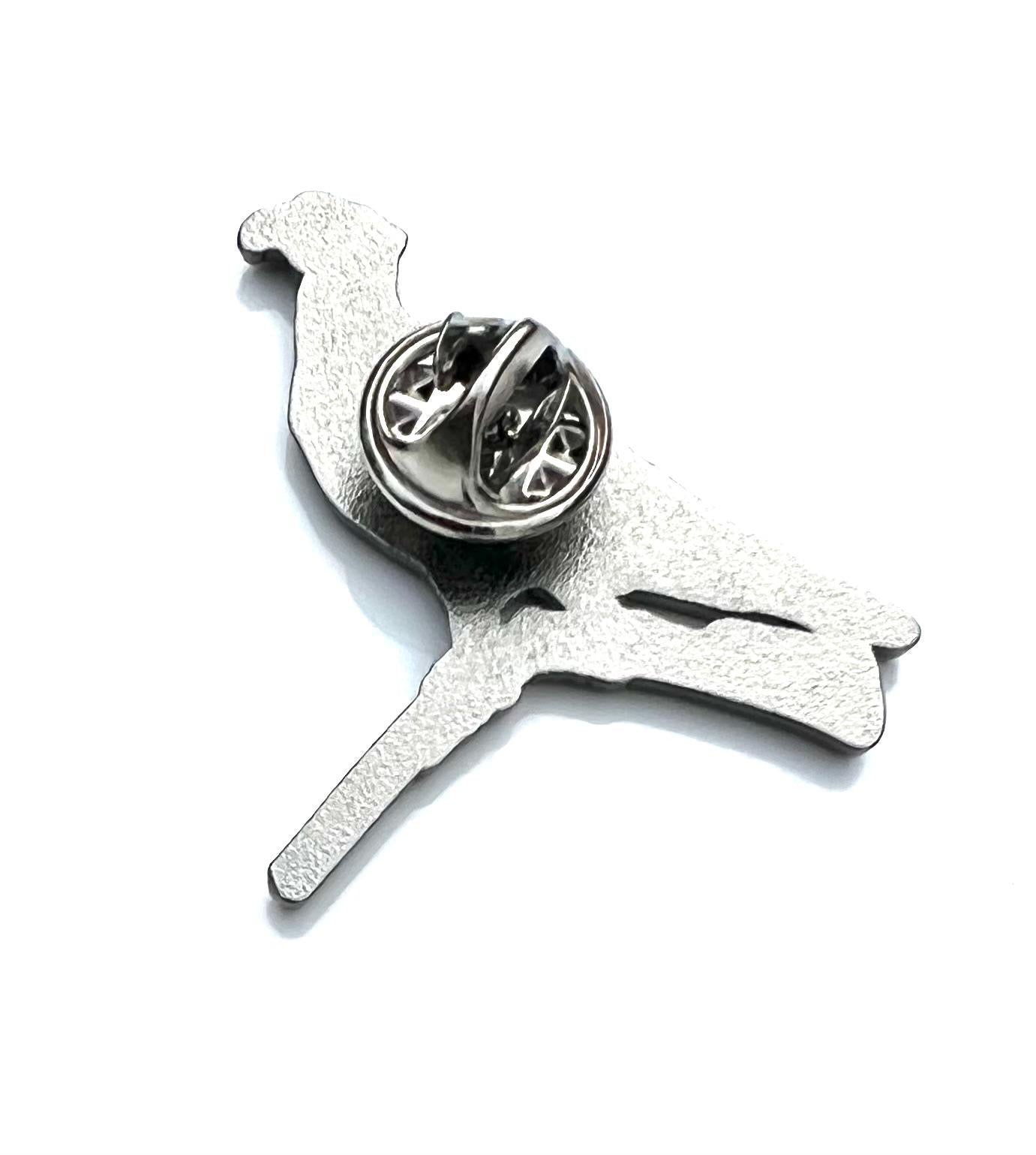 End Bird Shooting Pin Badge