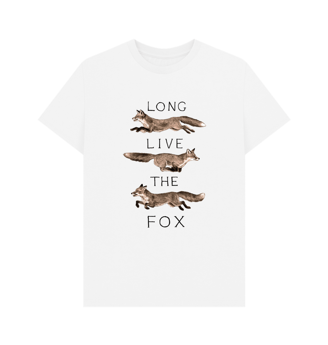 White Long Live the Fox Tee