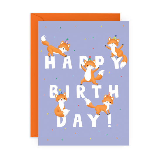 Fox Birthday Card