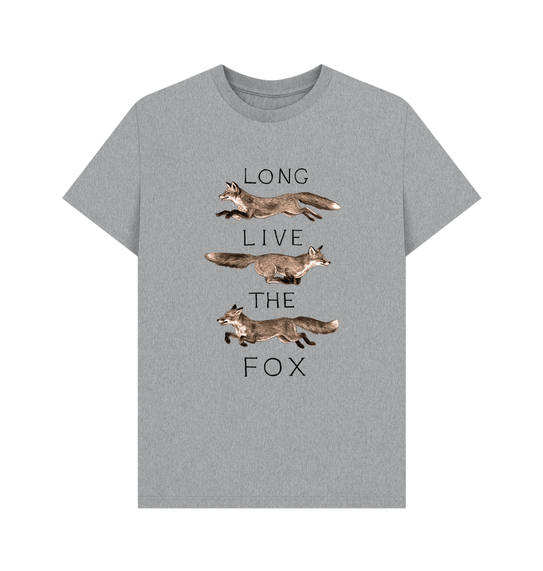 Athletic Grey Long Live the Fox Tee