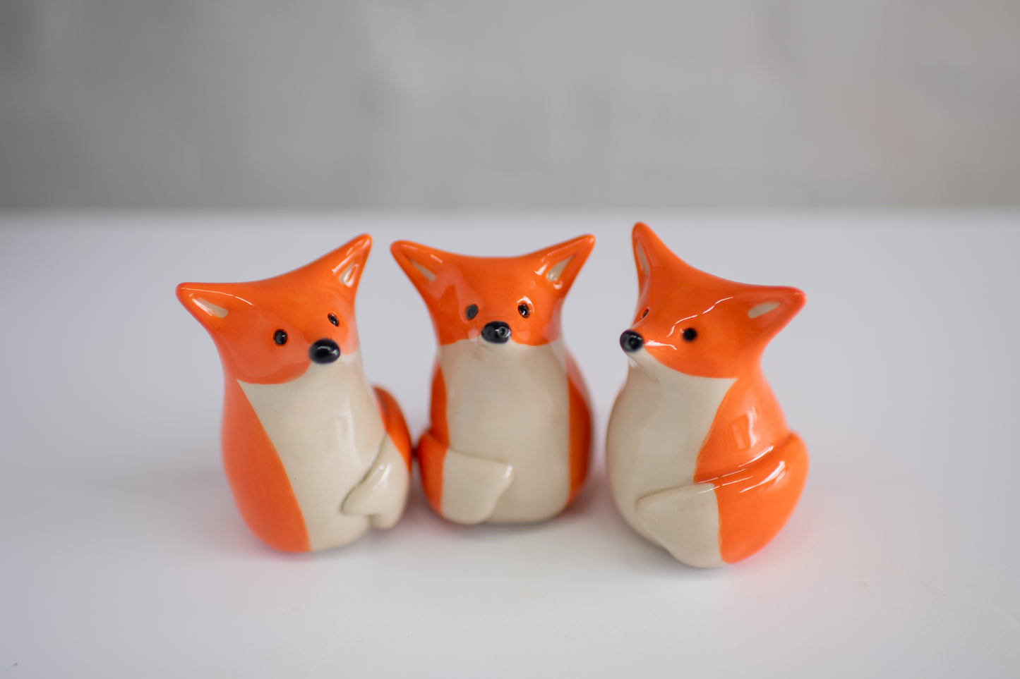 Ceramic Fox sculpture