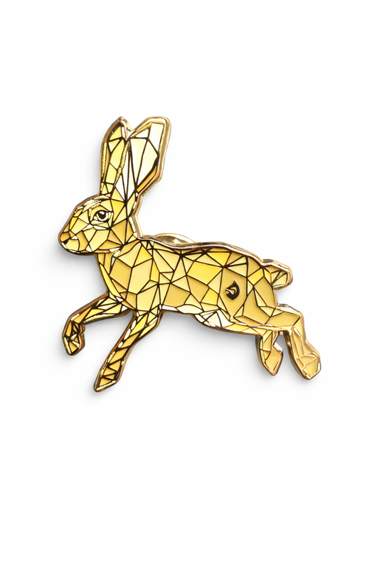 Hare Pin Badge