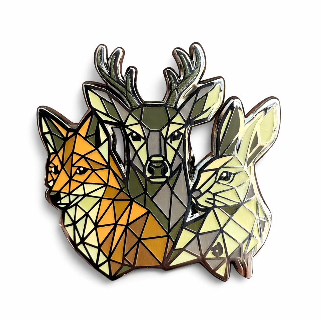 Fox, Hare and Deer badge