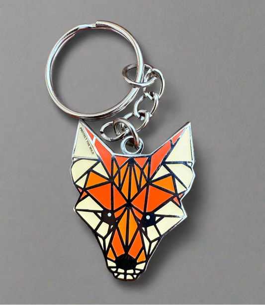 Fox face keyring