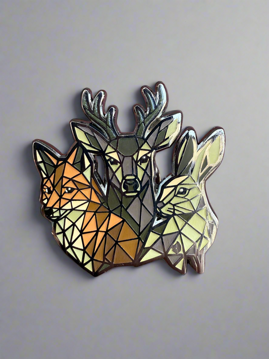 Fox, Hare and Deer badge
