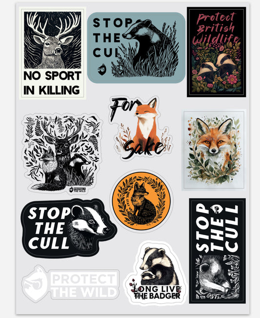 Protect the Wild Laptop Stickers