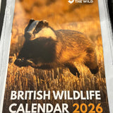 2026 British Wildlife Calendar