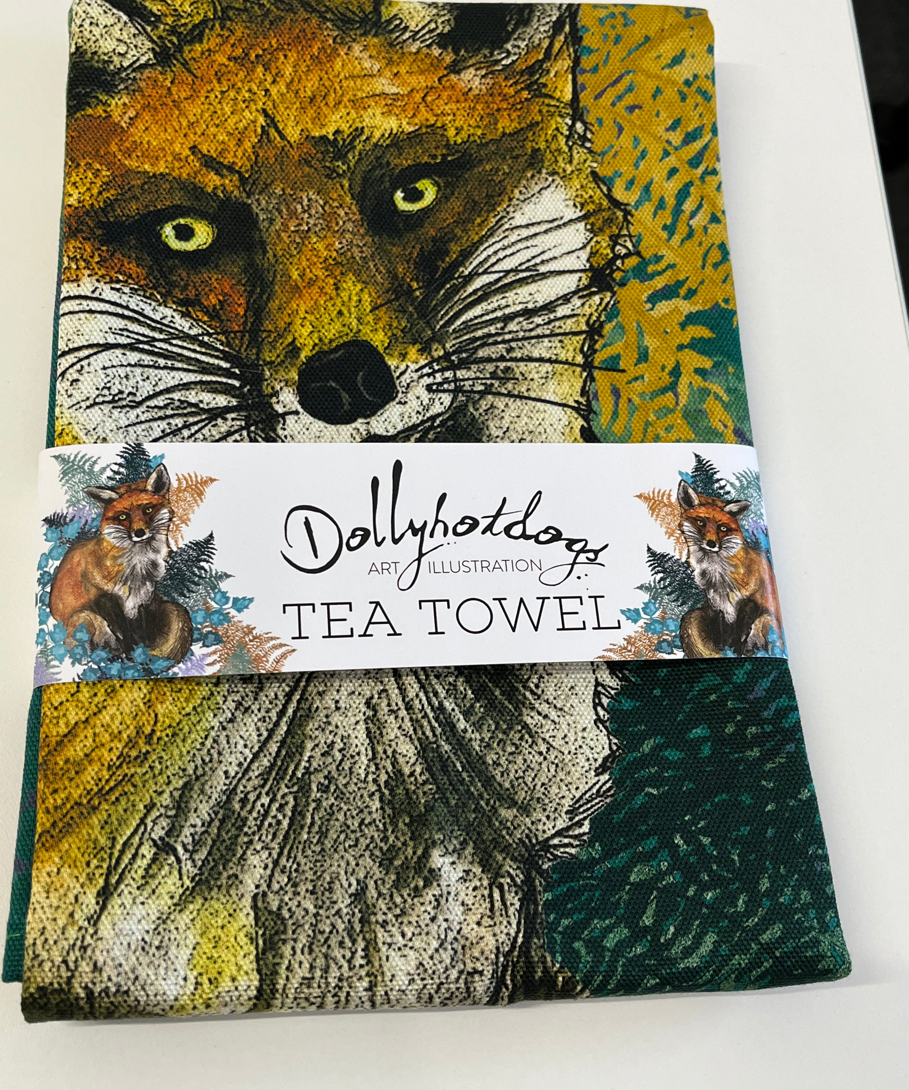 Fox Design Cotton Tea Towel