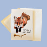 Proudly Anti-hunt Greetings Card