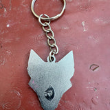 Fox face keyring