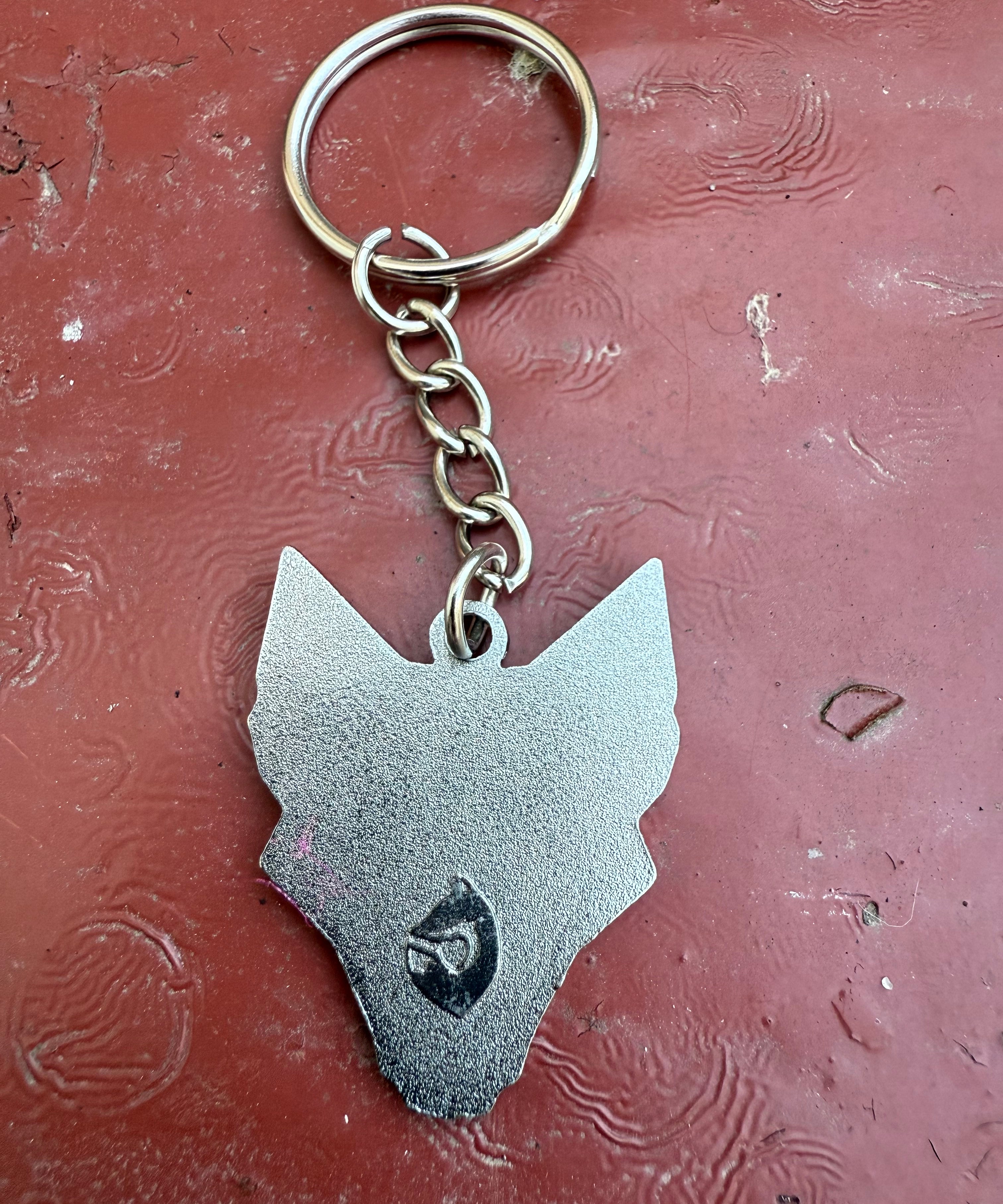 Fox face keyring