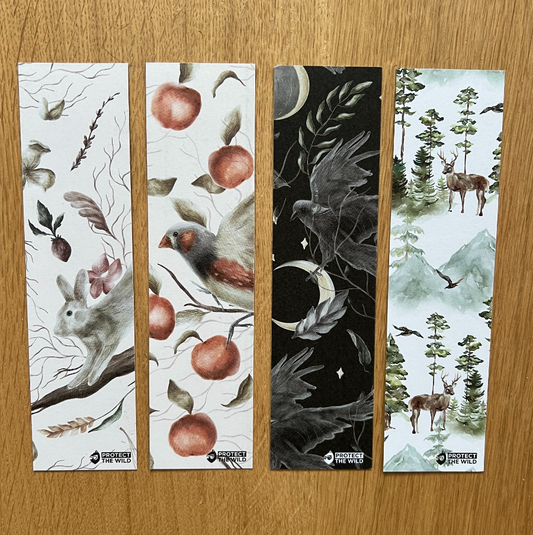 Wildlife Bookmarks (Set of 4)