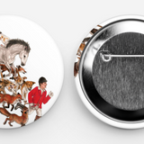 Anti-hunt Pin Badge Set