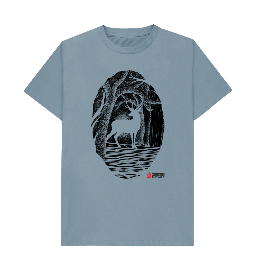 Stone Blue Stag Eco T-Shirt