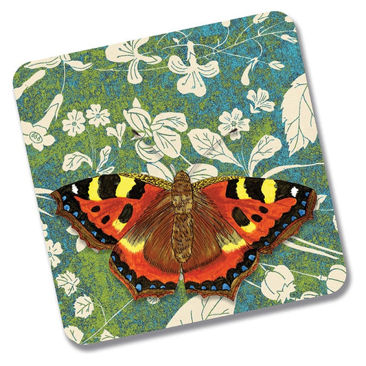 Tortoiseshell Butterfly Wooden Fridge Magnet