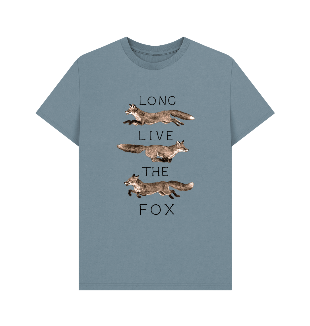 Stone Blue Long Live the Fox Tee