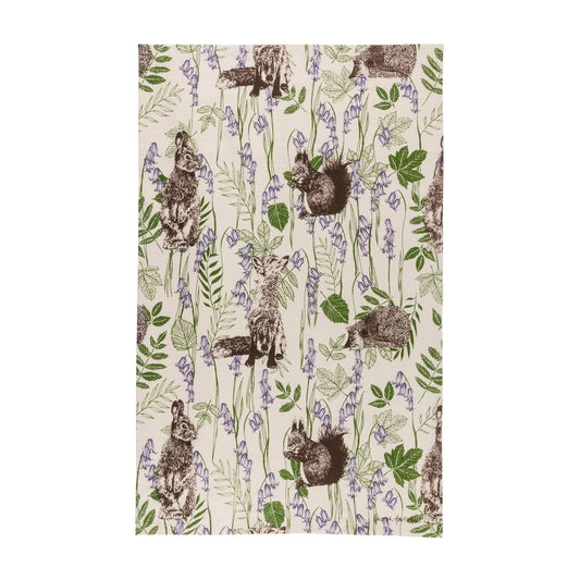 Woodland Creatures Tea Towel