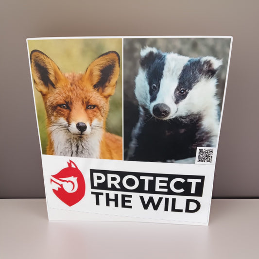 Protect the Wild Wheelie bin sticker