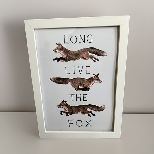 Long Live The Fox A4 Print