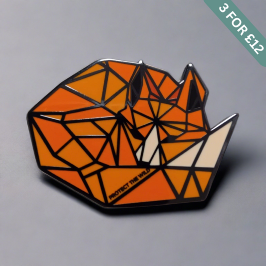 Sleeping Fox Pin Badge