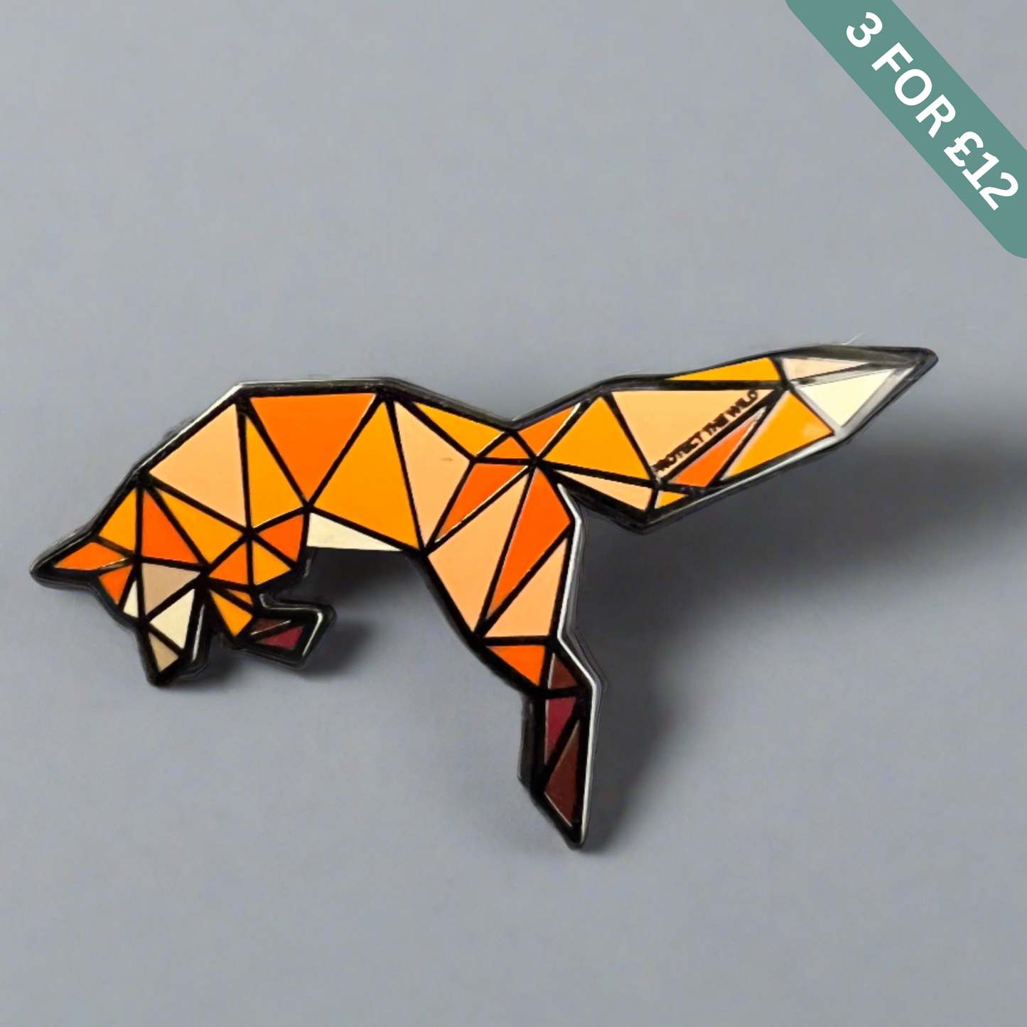 Leaping Fox Pin badge